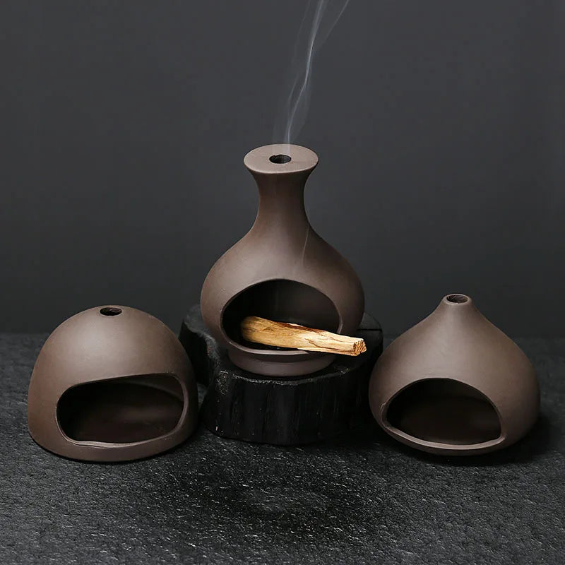 Ceramic Incense Holder for Sticks Decorative Incense Burner Tray Home Decor Smudge Ash Catcher Yoga Meditation Room Incensory